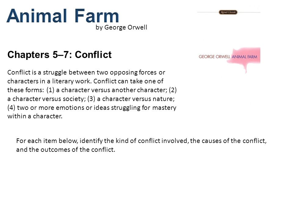 Animal farm types of conflict